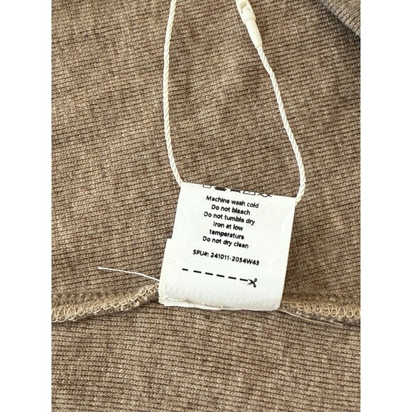 OGL Women’s Mockneck Midi Tank Brami Dress Heather Taupe XL Ribbed Stretch Soft - Picture 11 of 13